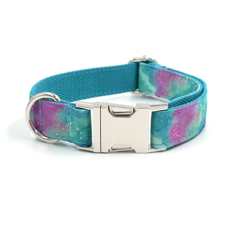 Tie Dye Dog Collar & Leash Set – Vibrant, Adjustable & Durable for All Sizes